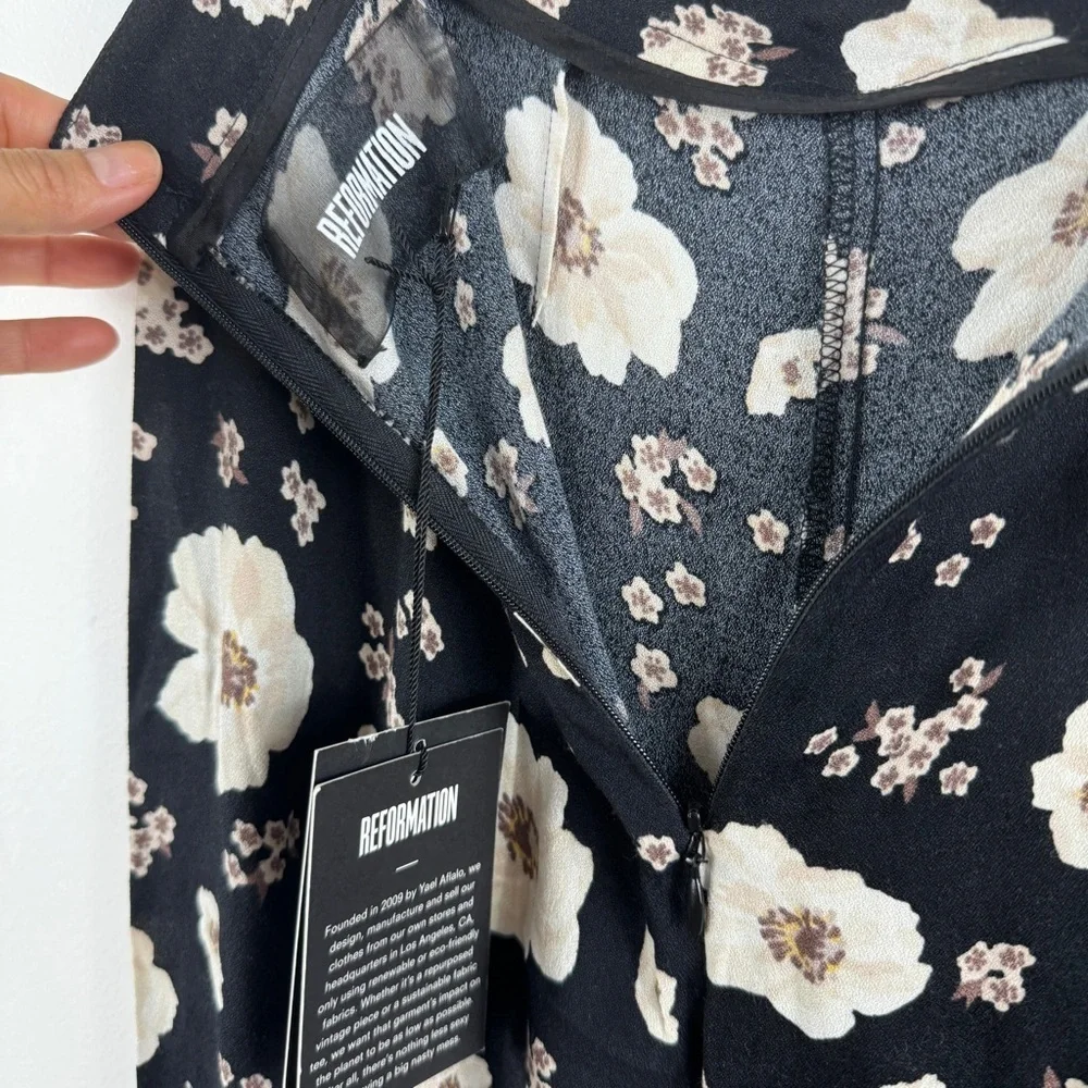 Reformation rare floral straight leg pants NWT - Picture 4 of 11